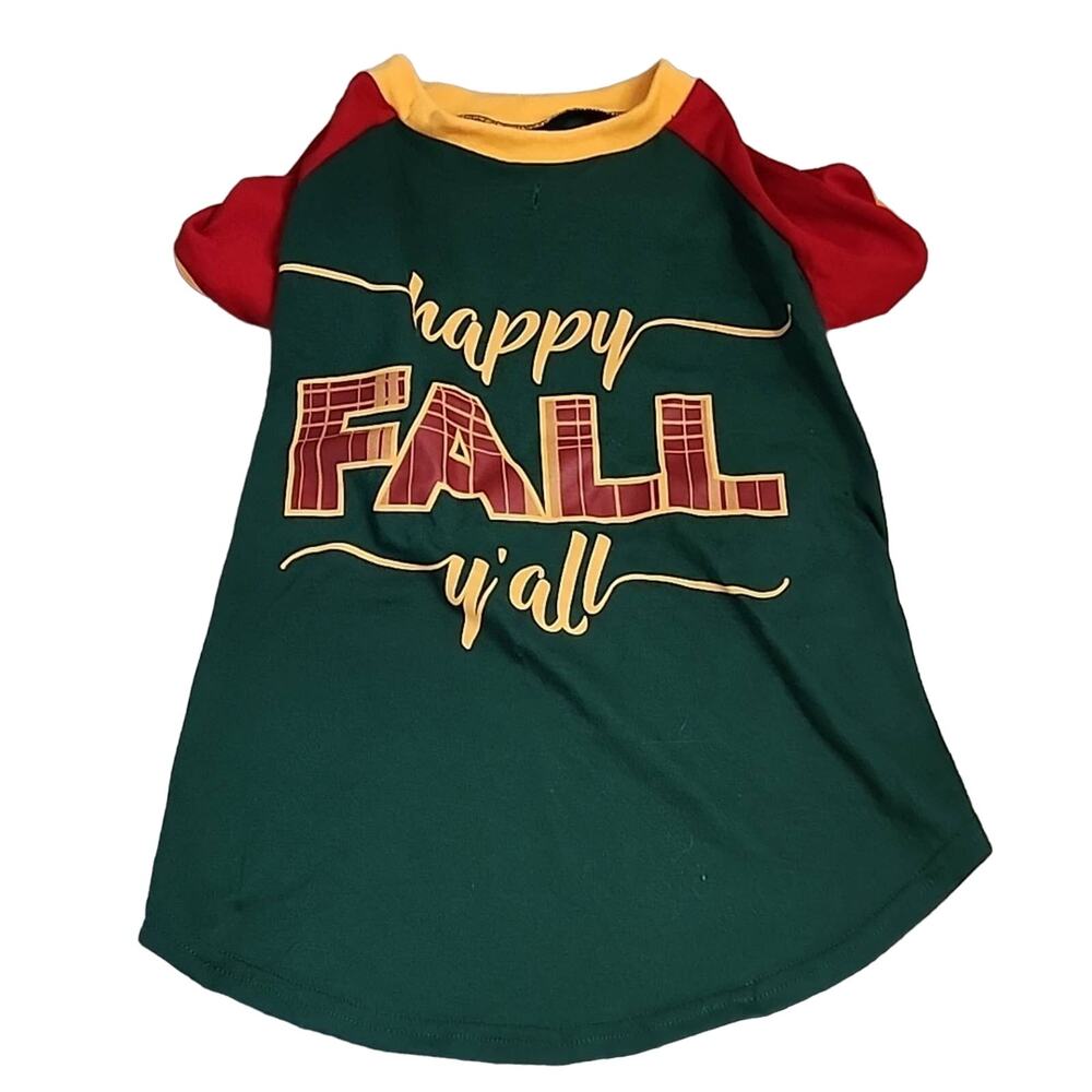 NWOT Happy Fall Y'all Dog T-shirt, XL